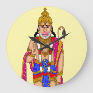 Lord Hanuman Wall Clock