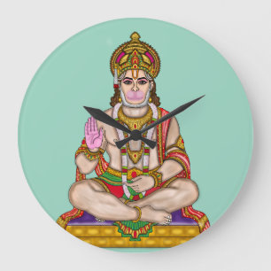 Lord Hanuman Wall Clock
