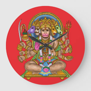 Lord Hanuman Wall Clock