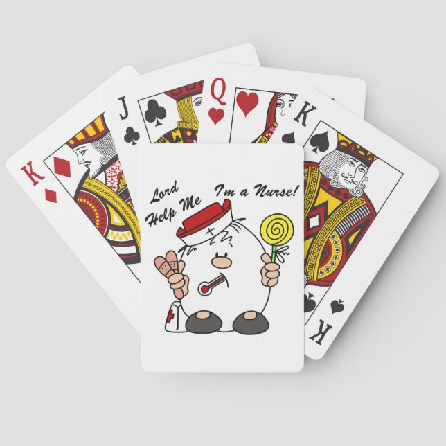 Lord Help Me I'm a Nurse Playing Cards (Back)