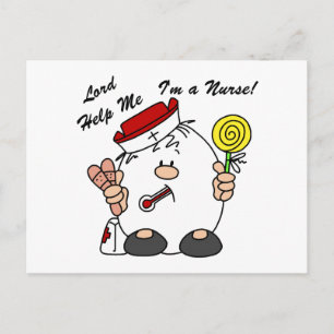 Lord Help Me I'm a Nurse Postcard