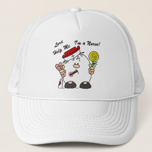 Lord Help Me I'm a Nurse Trucker Hat