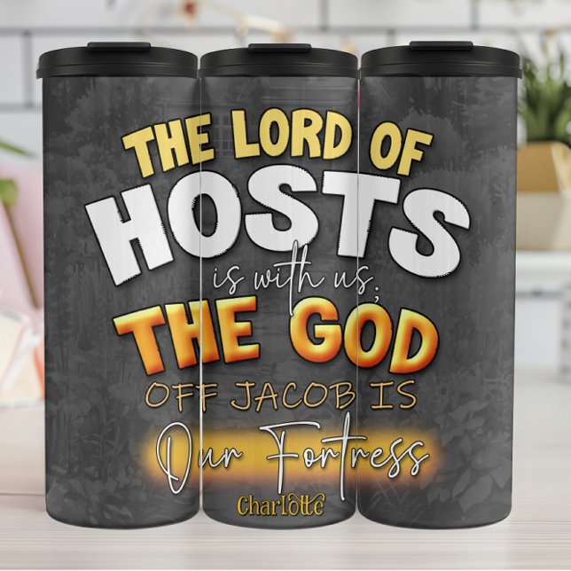 Lord Hosts God Jacob Fortress Thermal Tumbler (Creator Uploaded)