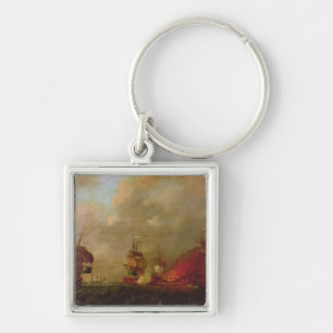 Lord Howe and the Comte d'Estaing off Rhode Key Ring