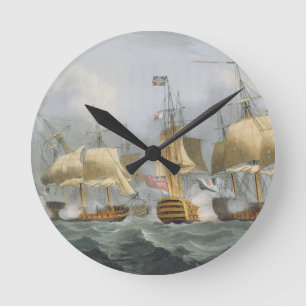 Lord Howe in the Queen Charlotte, Breaking the Ene Round Clock