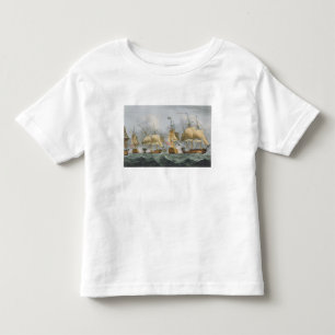 Lord Howe in the Queen Charlotte, Breaking the Ene Toddler T-Shirt