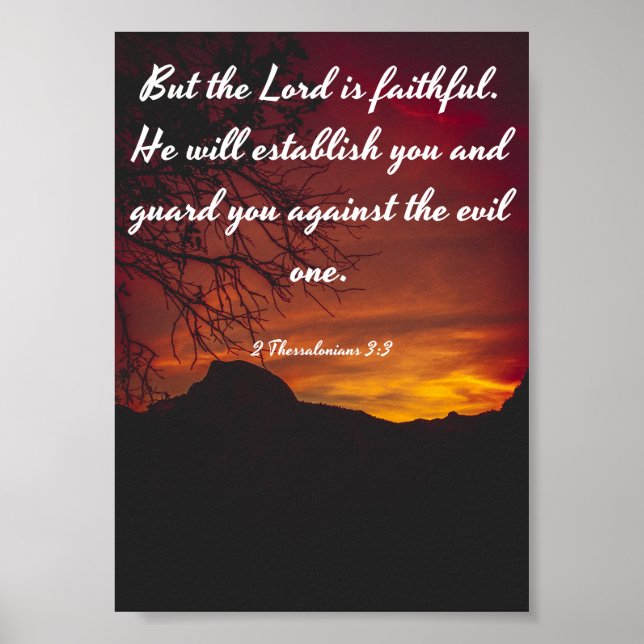 Lord is faithful - Bible Poster (Front)