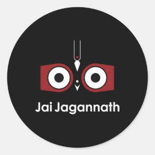 Lord Jagannath Puri Dham Hare Krishna Classic Round Sticker