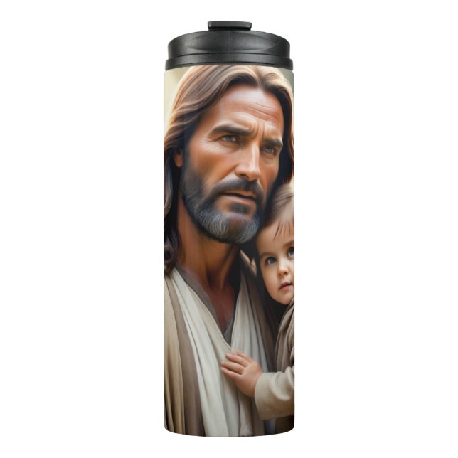 Lord Jesus Christ and Precious Child Thermal Tumbler (Front)