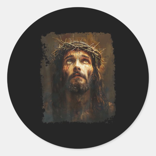 Lord Jesus Christ  Classic Round Sticker (Front)