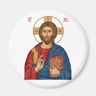 Lord Jesus Christ East Europian Church Orthodox Magnet