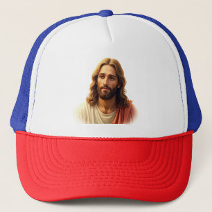 Lord Jesus Christ: Light of the World & Saviour . Trucker Hat
