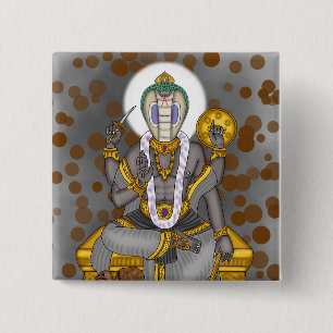 Lord Ketu Button Badge