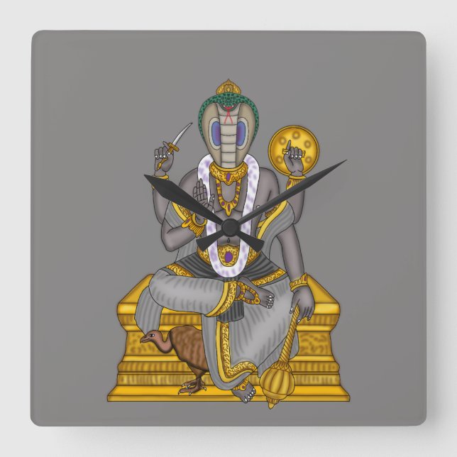 Lord Ketu Wall Clock (Front)