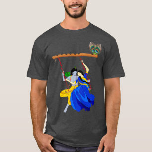 Lord Krishna And Radha Eternal Love  Premium  T-Shirt