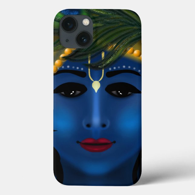 Lord Krishna blue attractive - Hare Krishna art Case-Mate iPhone Case (Back)
