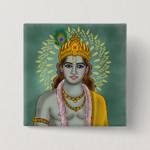 Lord Krishna Button