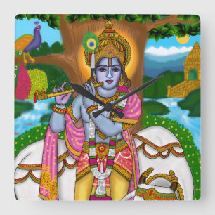 Lord Krishna Clock