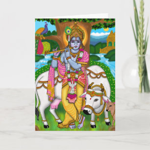 Lord Krishna Greeting Card
