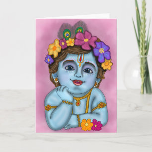 Lord Krishna Greeting Card