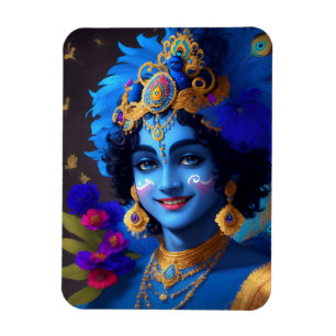 Lord Krishna Indian God Deity  Magnet