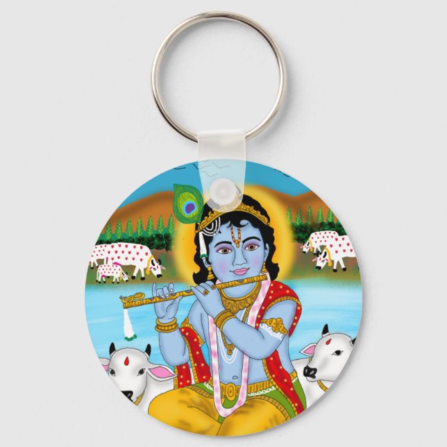 Lord Krishna Keychain  (Front)