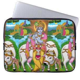 Lord Krishna Laptop Cover