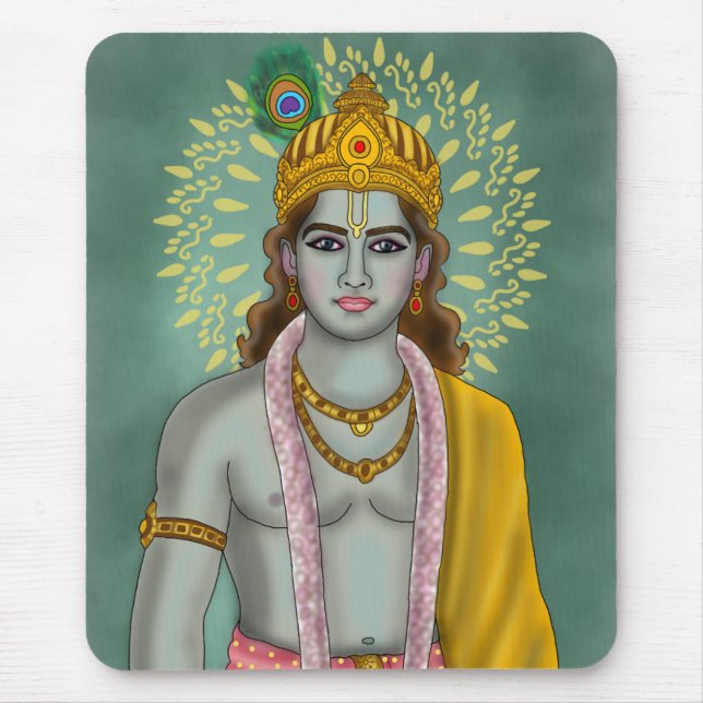 Lord Krishna Mouse Pad (Front)