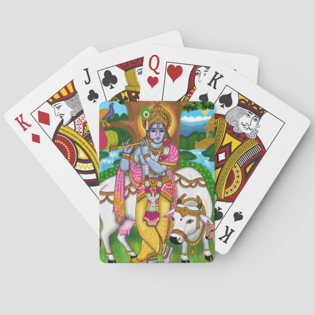 Lord Krishna Playing Cards (Back)