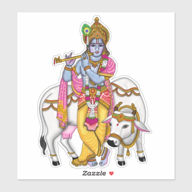 Lord Krishna Sticker (Sheet)