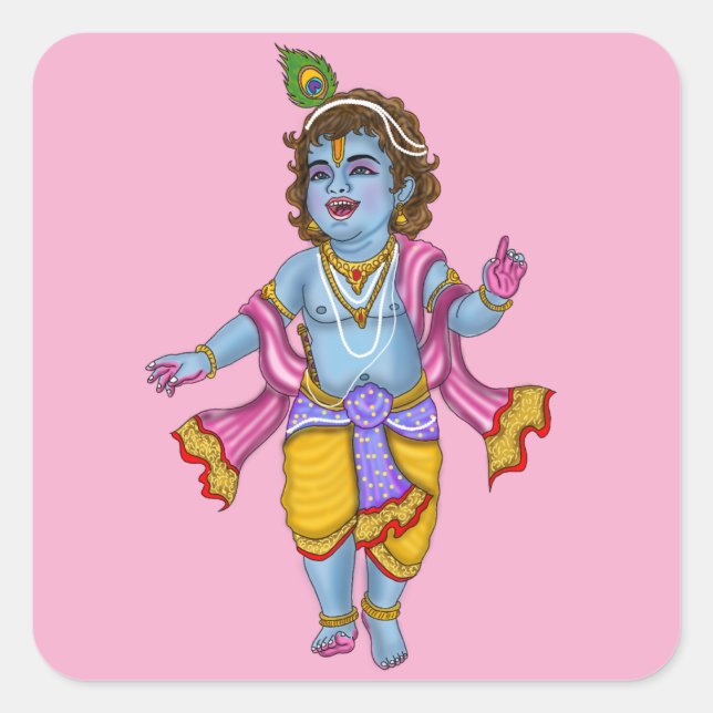 Lord Krishna Stickers (Front)