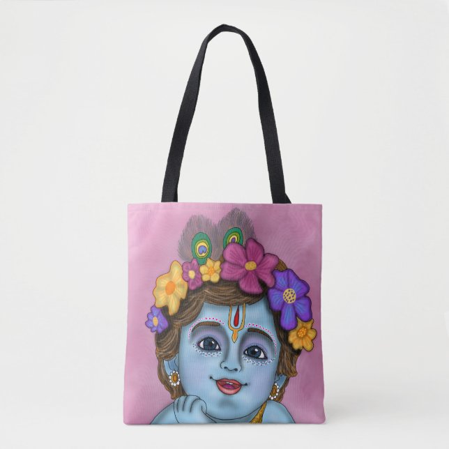 Lord Krishna Tote Bag (Front)