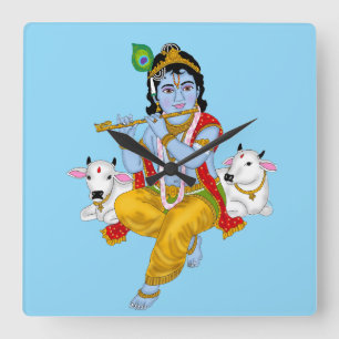 Lord Krishna Wall Clock