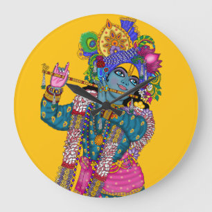 Lord Krishna Wall Clock