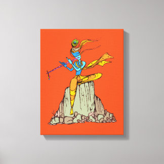 Lord Krishna with flute Canvas Print
