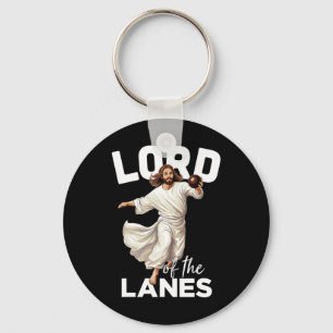 Lord Lanes Funny Christian Christ Gutter Bowling L Key Ring