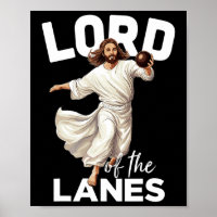 Lord Lanes Funny Christian Christ Gutter Bowling L