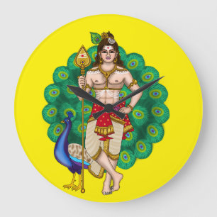 Lord Murugan Wall Clock