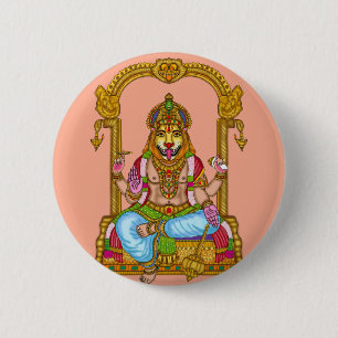 Lord Narasimha Button