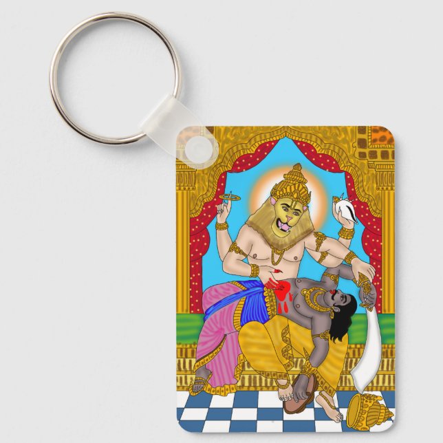 Lord Narasimha Keychain (Front)