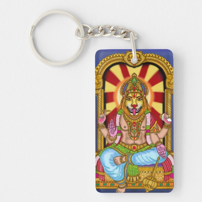 Lord Narasimha Keychain (Front)