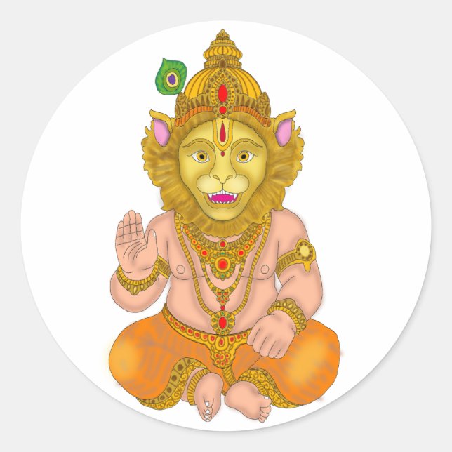 Lord Narsimha Stickers (Front)