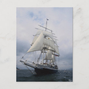 Lord Nelson", tall ship Postcard