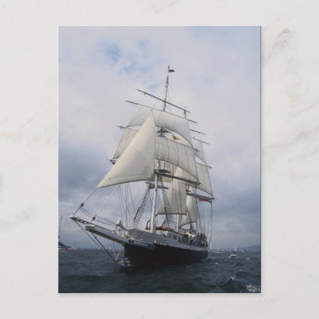 Lord Nelson", tall ship Postcard (Front)