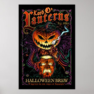 Lord O’ Lanterns Poster – Halloween Brew Label