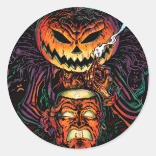 Lord O’ Lanterns Round Horror Sticker – Halloween