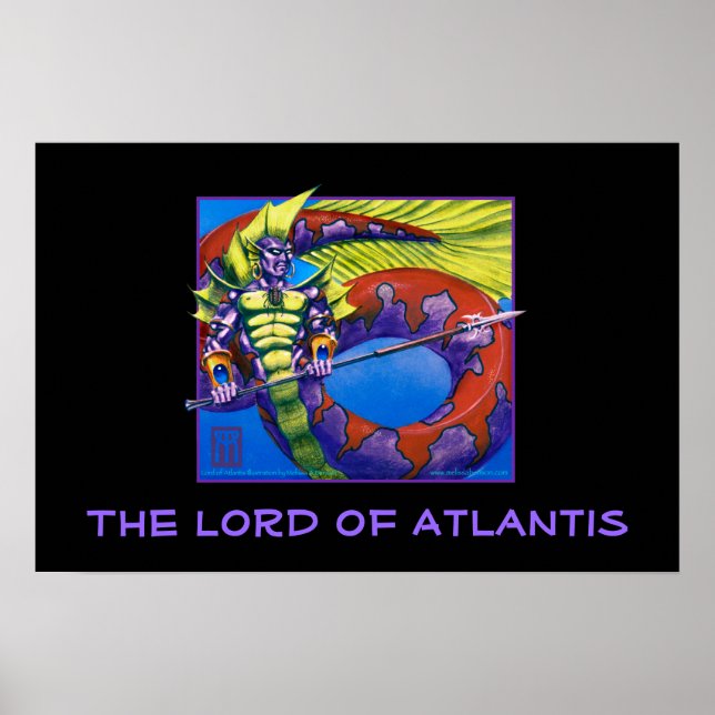 Lord of Atlantis on black print (Front)