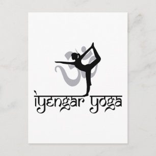 Lord of The Dance Pose Iyengar Yoga Gift Postcard