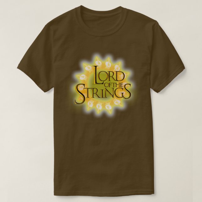 Lord Of The Strings Violin and Cello Musician Gift T-Shirt (Design Front)