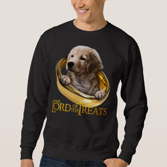 Lord Of The Treats Beige Labrador Puppy Sweatshirt (Front)